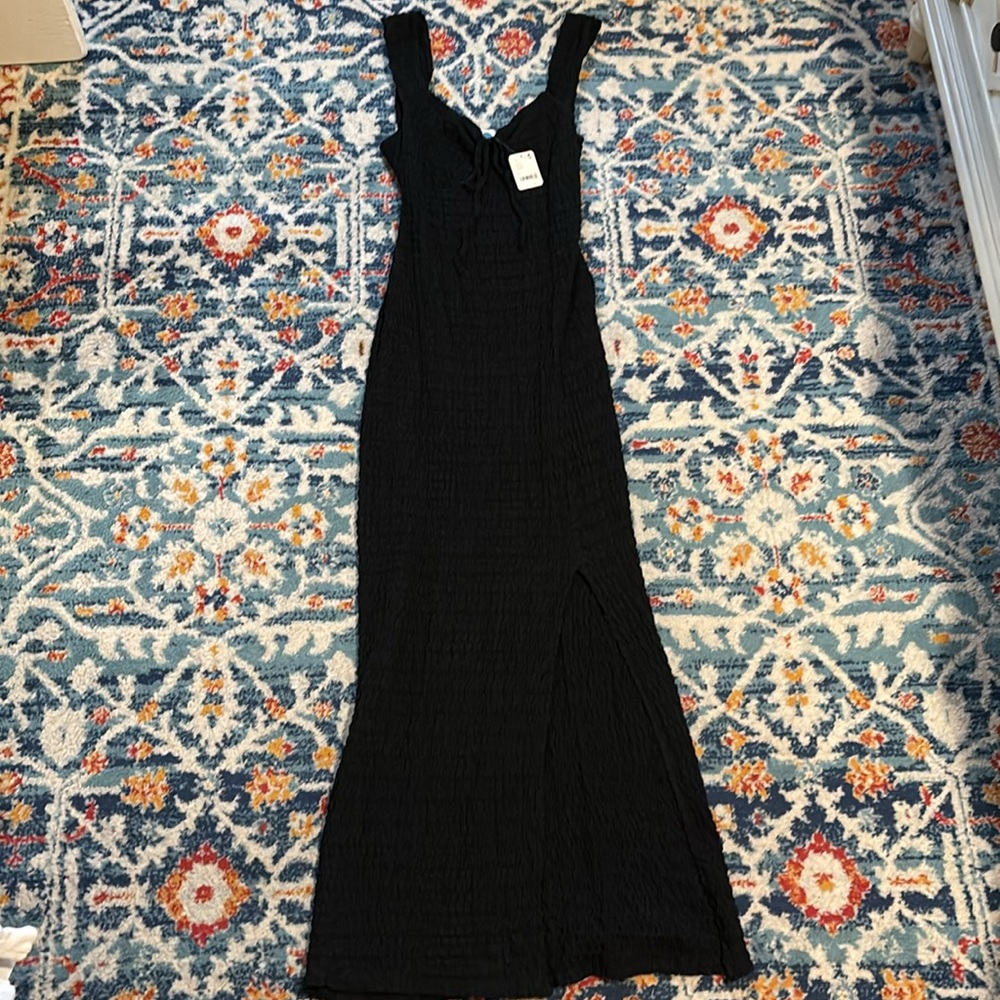 Black Free People Beach Maxi Dress